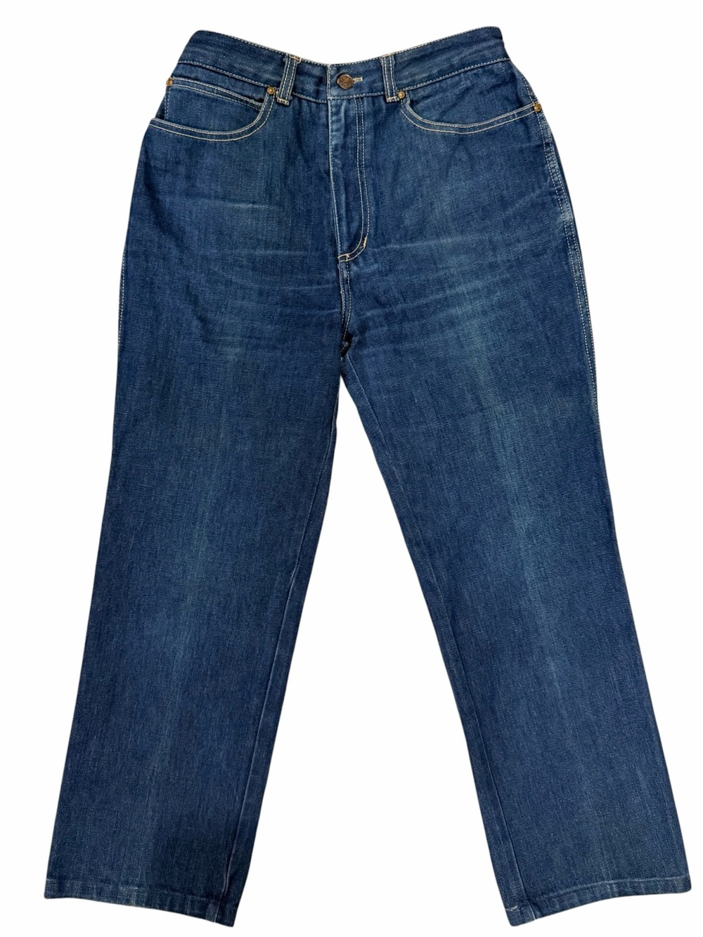 Vintage 70s 80s Sasson High Waisted Straight Leg Jeans Dark Wash Size 31